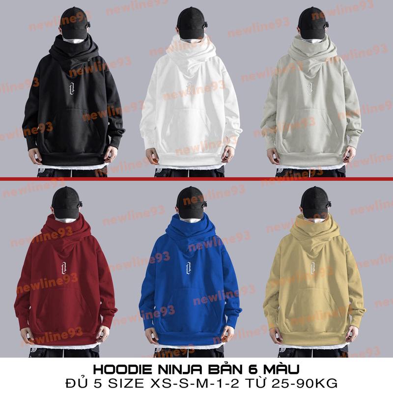 Áo hoodie Cổ Cao, hoodie ninja Phong Cách Đường Phố Hàng cao cấp Menswear Nam Dài Tay Đen hoodie ninja hoodie áo hoodie  che mặt