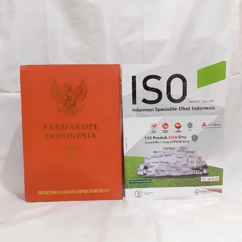 Paket 2 Buku Farmakope Indonesia Edisi 3 (FI 3) Dan ISO Vol 53 0