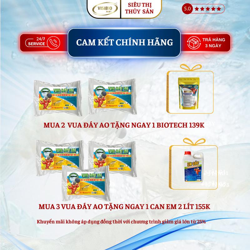 VUA ĐÁY AO - MEN VI SINH XỬ LÝ ĐÁY AO, GIẢI QUYẾT CÁC VẤN ĐỀ GÂY Ô NHIỂM ĐÁY AO, XỬ LÝ BÙN ĐEN THỐI ĐÁY CHO AO NUÔI TÔM CÁ 1