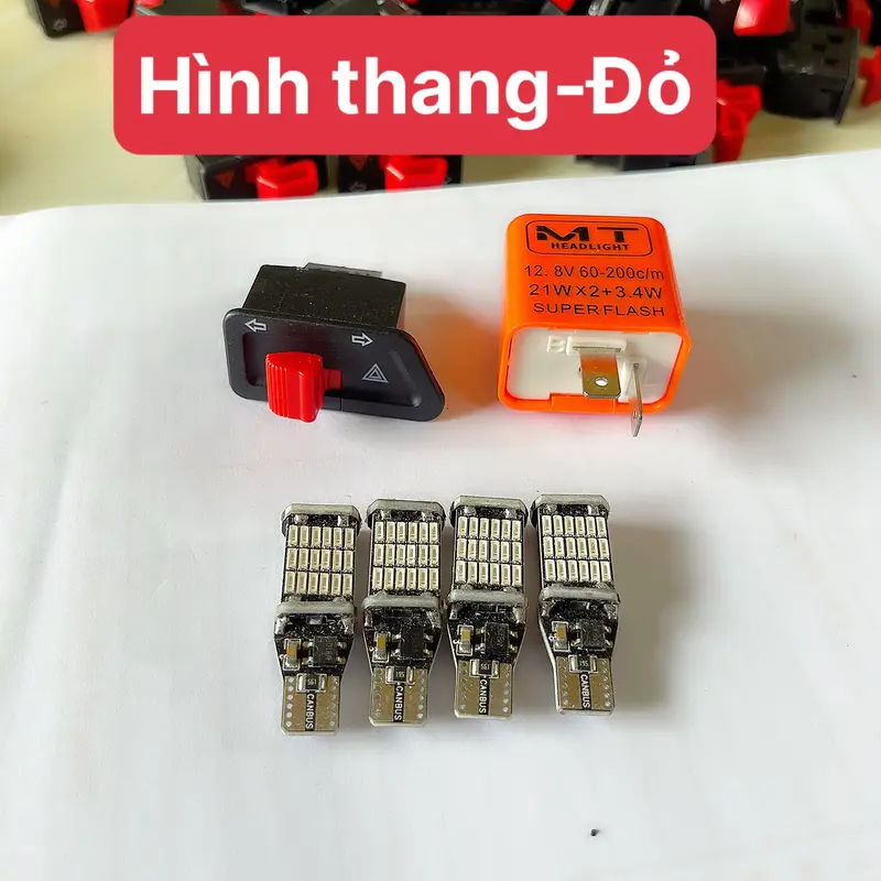 Combo Haza+4 Bóng T15 Siêu Sáng Gắn Wave 50/100/110 Win V1 V2 V3 3