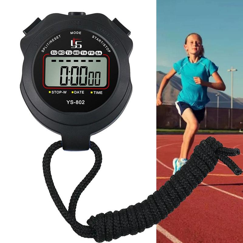Portable Handheld Sports Stop Watch Digital Display Fitness Timer ...