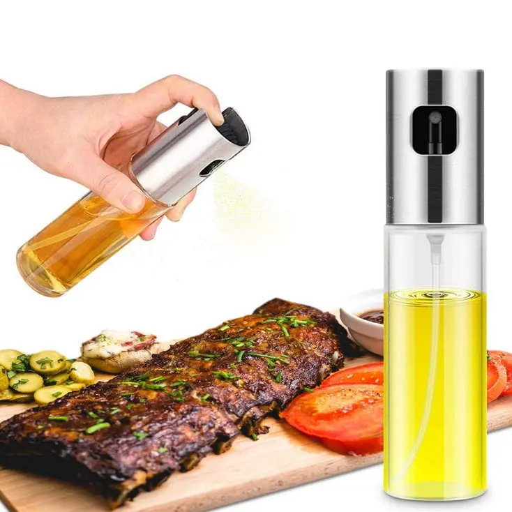 Bình xịt dầu thủy tinh dùng cho nồi chiên không dầu 4