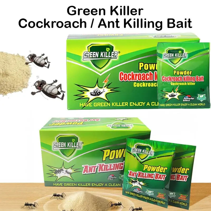 Green Killer Cockroach Powder Killing Bait & Ant Killing Bait (1pack 5g)