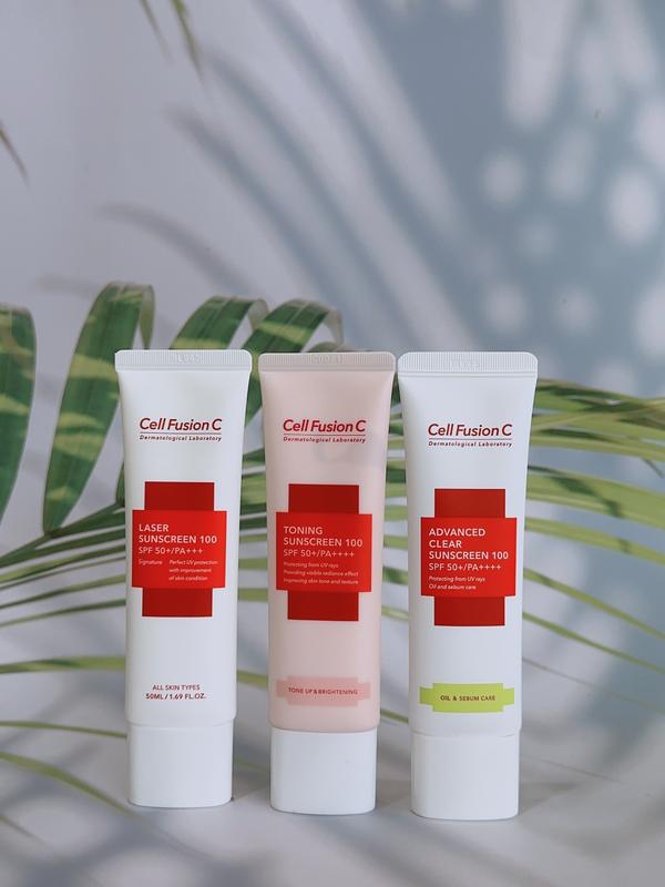  Kem chống nắng Cell Fusion C Chính Hãng Nâng Tông Cho Mọi Loại Da Toning Sunscreen 100 SPF50+ PA +++ Hàn Quốc 