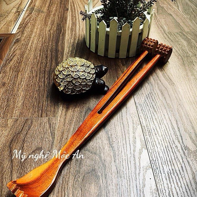 [Mỹ nghệ Mộc An] Cây đấm lưng và gãi lưng bằng gỗ hương loại đẹp chắc chắn Massage