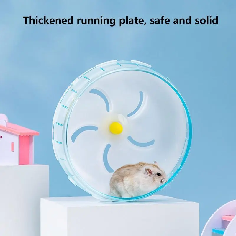 Silent Hamster Wheel Pets Running Jogging Wheel Large Spinner Exercise Wheel For Hamsters, Gerbils, Mice Or Other Small Animals