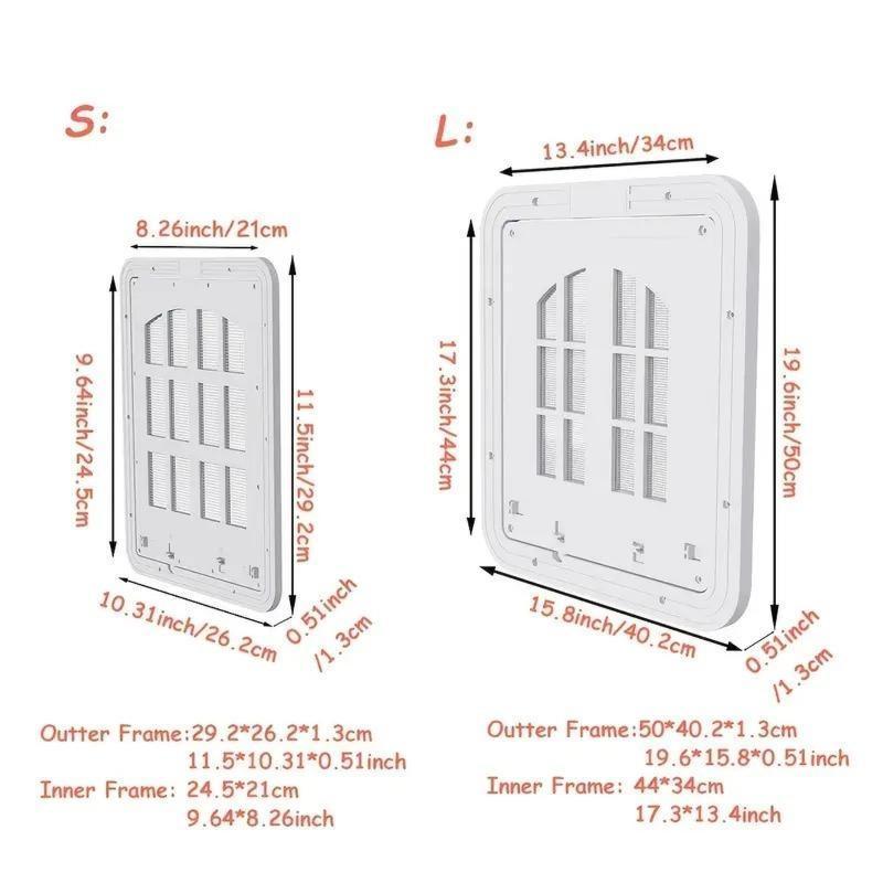 Automatic Closing Magnetic Pet Door, High-quality ABS Cat and Small Dog Gate, Collision-proof Dual-sided Screen Door with Lock 1