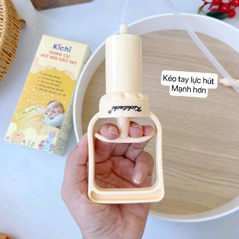 Dụng Cụ Hút Mũi Kéo Tay Thế Hệ Mới Kichilachi - Chất liệu Silicon cao cấp, Bình chứa chất nhầy chống trào ngược, Ống hút silicon mềm 3