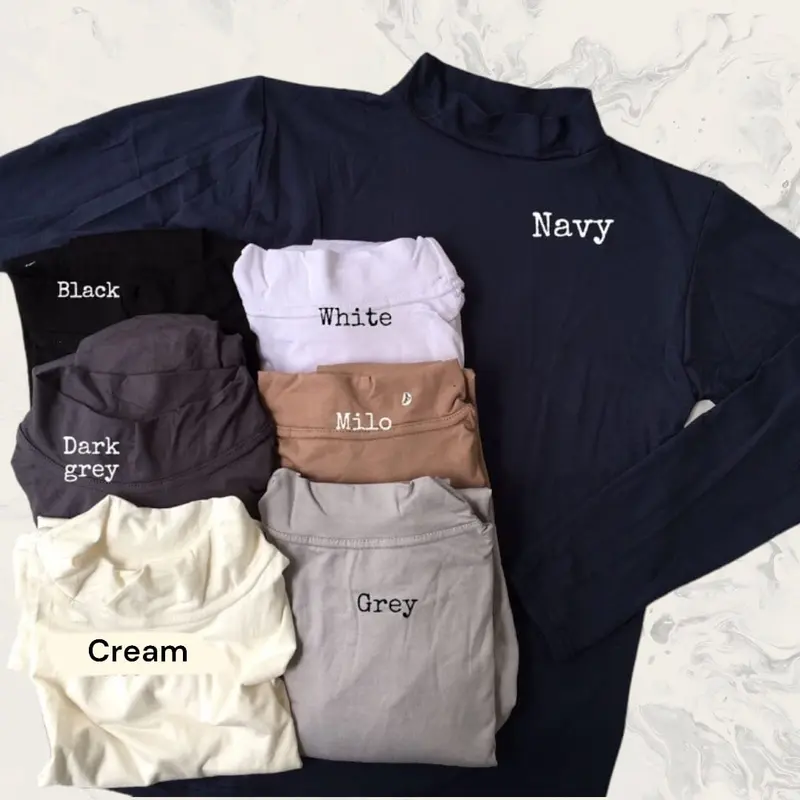 Manset anak perempuan 5 sampai 10 tahun bahan soft adem / Baju kaos manset anak lengan panjang / Mangset anak perempuan Hitam Putih 1