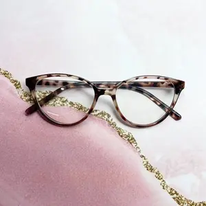 Kacamata cat eye antiradiasi Leopard Grey termurah