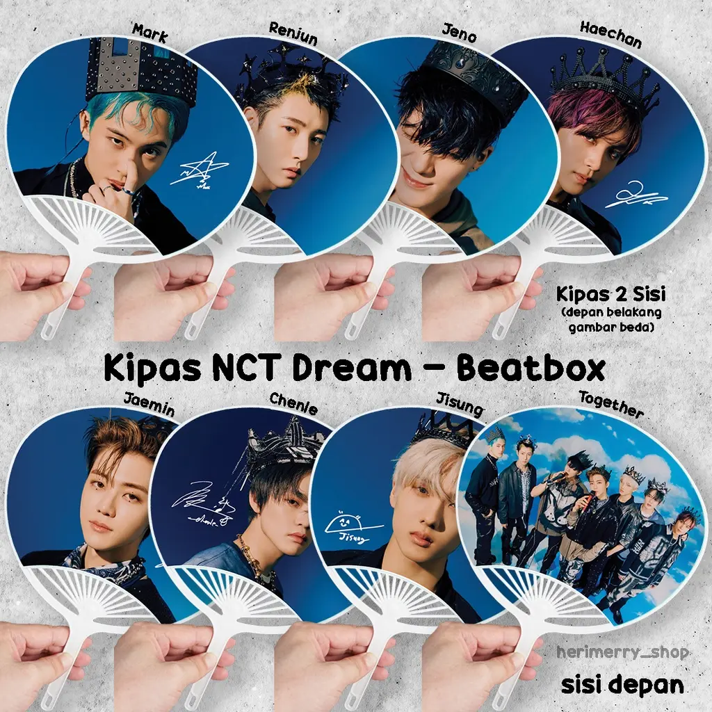 Kipas NCT Dream Beatbox - Merchandise KPOP Hand fan Unofficial Kipas ...