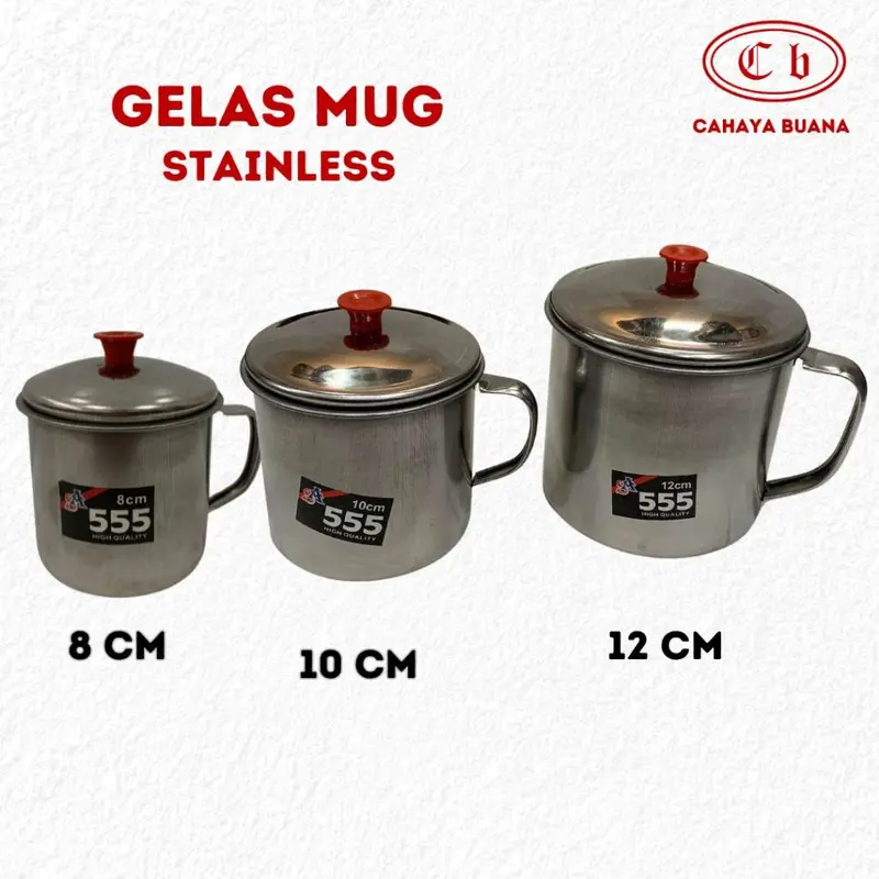 MUG CANGKIR STAINLEES STELL DENGAN TUTUP 1