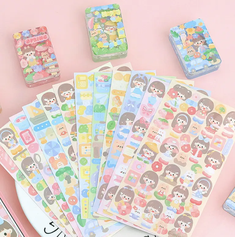 Stiker Glitter Telado Pack DIY Buku Jurnal Edisi Guka Mass Mechandisers 12 Lembar TLD94 Stationery Paper 7