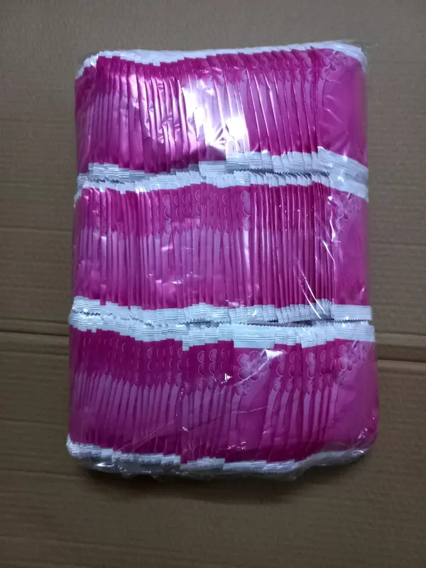 500 cái khăn lạnh, khăn ưởt mini màu hồng 5