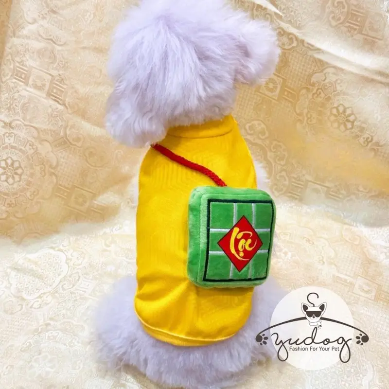 Áo bánh chưng tết cho chó mèo yudog 4