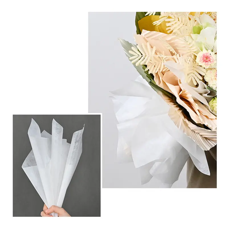 Giấy Đóng Gói Hoa, Trong Mờ, Lót Bông Sữa, Thích Hợp Để Bó Hoa, Đám Cưới, Trang Trí Màu Sắc Mềm Mại, Giấy Đóng Gói 5