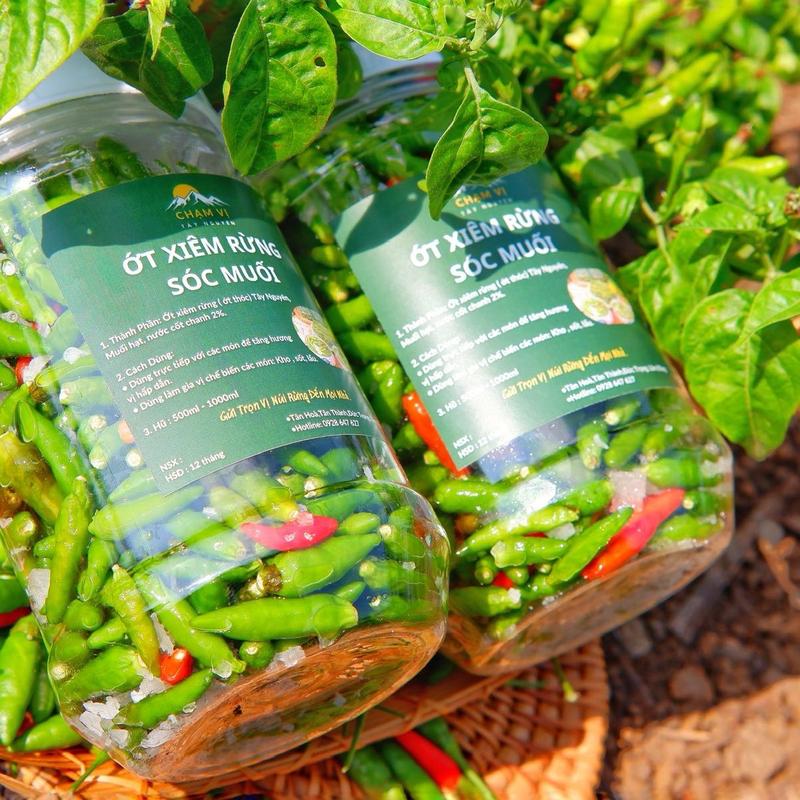 Ớt xiêm xanh ủ muối nhà Chạm Vị Tây Nguyên. Siêu Cay, siêu giòn , siêu thơm