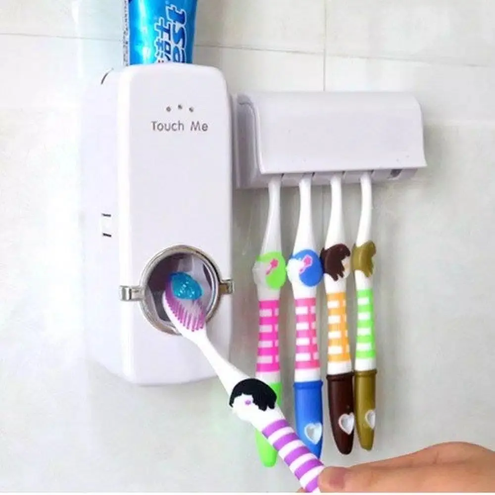 Dispenser odol dan sikat gigi - Rak odol dan sikat gigi