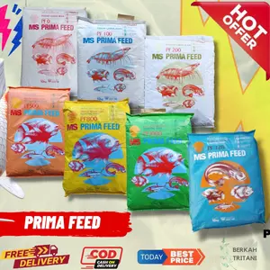 REPACK 1 Kg PF 1000, 800, 500, 200, 100, 0, PF 128 by MS PRIMA FEED Makanan PAKAN IKAN PELET FENGLI FENG LI Bibit  Larva Burayak IKAN