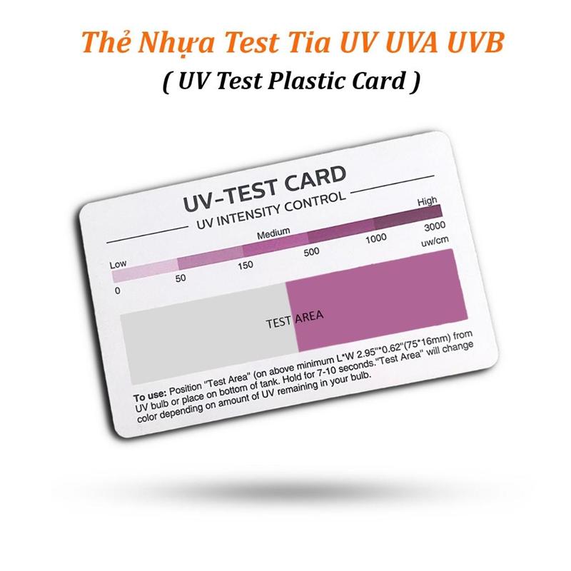 Thẻ Nhựa Test Tia UV UVA UVB UVTest Plastic Card - Đo Lượng UV Chính Xác & Di Động - Công Cụ Chăm Sóc Da Hiệu Quả