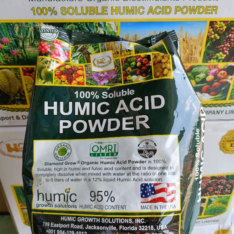  Phân bón hữu cơ HUMIC ACID POWER 95% - HUMIC MỸ CHÍNH HÃNG- Kích rễ cực mạnh - cải tạo đất - hạ phèn - kích rễ mai vàng 