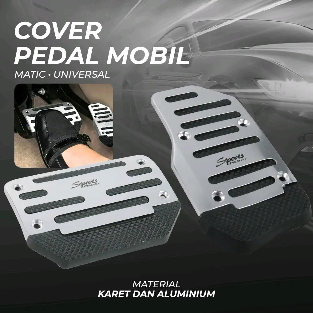 Cover Pedal Pijakan Gas Rem Mobil Transmisi Otomatis Aksesoris Mobil Baut Car