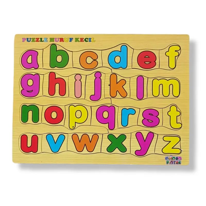 Mainan Edukasi Anak Paket Puzzle Kayu Isi 4 Huruf Hijaiyah Arab Huruf Besar Kecil Angka 0-20 5