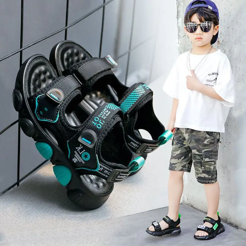 Dép sandal bé trai hàn quốc dép quai hậu cho bé trai từ 3 đến 12 tuổi_A400