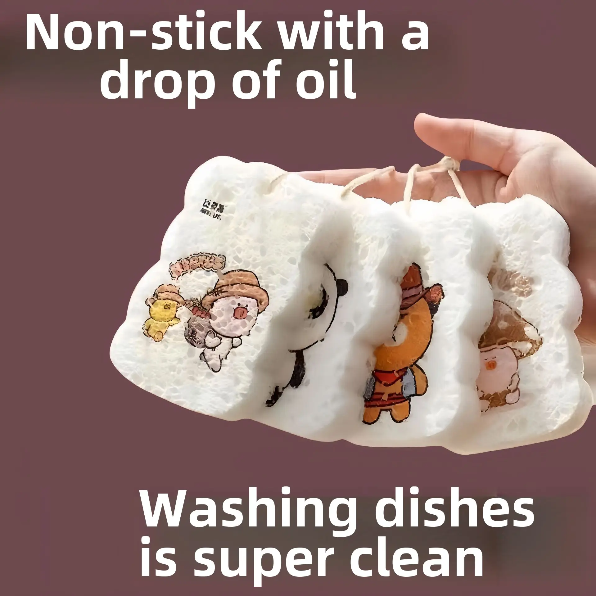 Khăn Lau Bát Đĩa Miếng Bọt Biển Xenlulo, Khô Và Thấm Hút, Thích Hợp Cho Nhà Bếp Không Dầu, Lau Bát Rửa Bát, Khăn Lau Bát Đĩa Lớn, Dụng Cụ Làm Sạch Nồi Tuyệt Vời