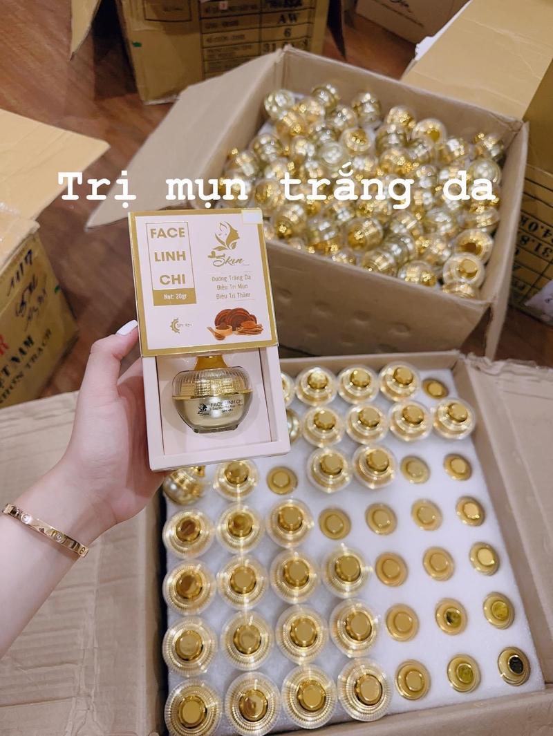 Product Introduction of LẺ FACE LINH CHI ( Skincream ) 20GR - Kem Mụn Thâm , Dưỡng Trắng Skincare Dưỡng Ẩm Da 4
