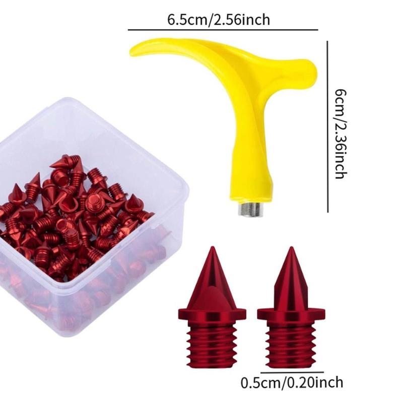 Product Introduction of 50 Pieces Track Shoe Spikes Replacement, 5mm Sturdy Track Spikes Track and Field Running Spikes for Outdoor Practice Player 0