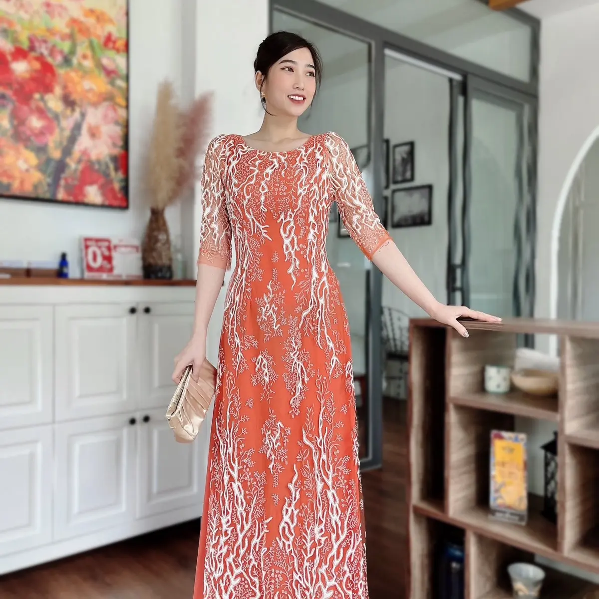 Đầm dạ hội đi tiệc cho mẹ