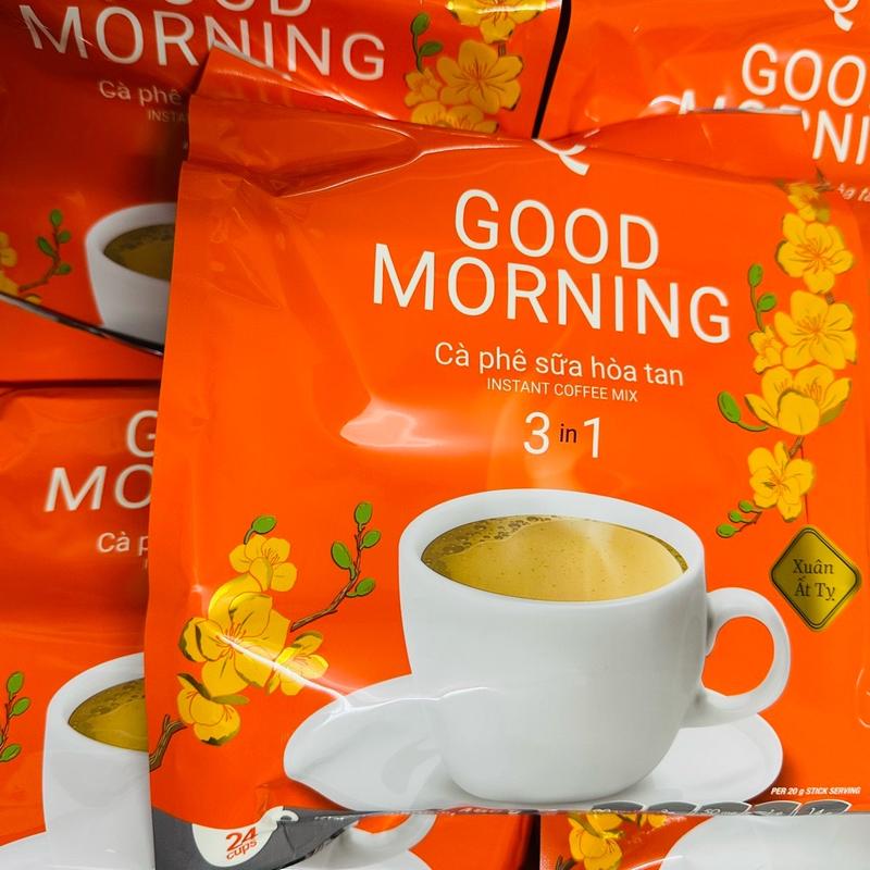 Combo 5 Túi cafe Good morning trần quang cafe ngon túi 24 gói