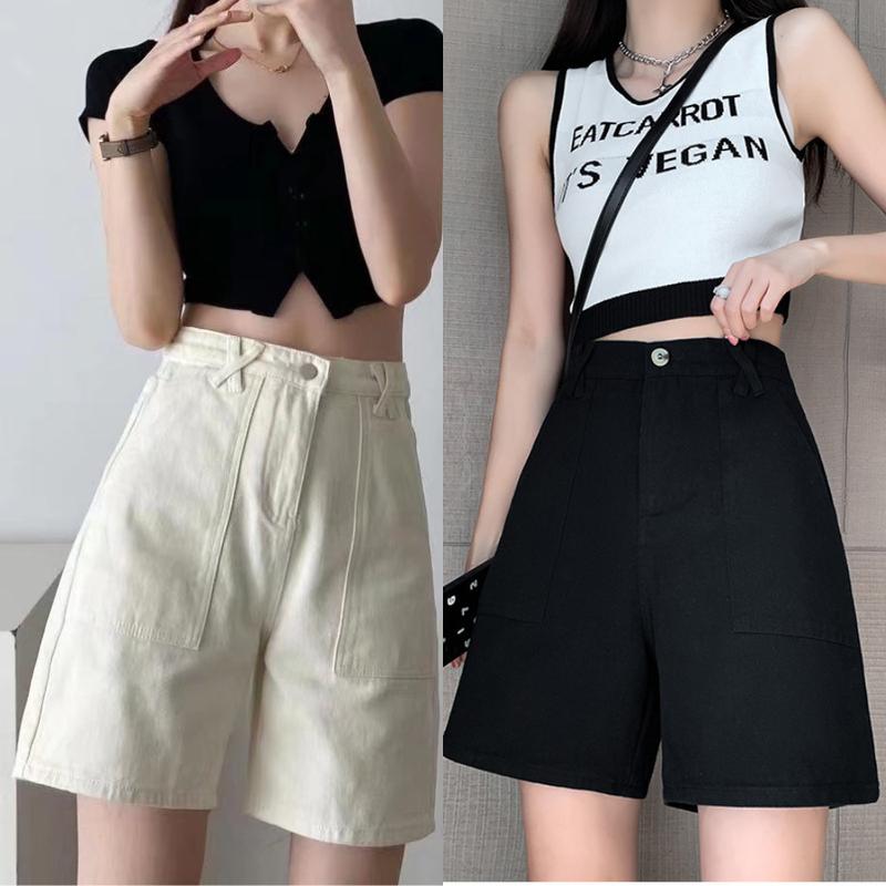 Quần short Kaki nữ lưng cao, dáng xuông Lửng Ulzzang (KKĐC) Pants Women