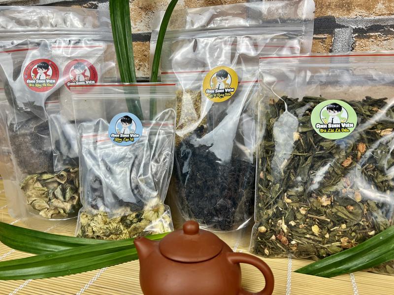 Combo 4 loại Trà Sâm Lục Vị - Sâm Bí Đao - Trà Lài - Rong Biển Thơm ngon đùng thử Nước Trà Tea Chè