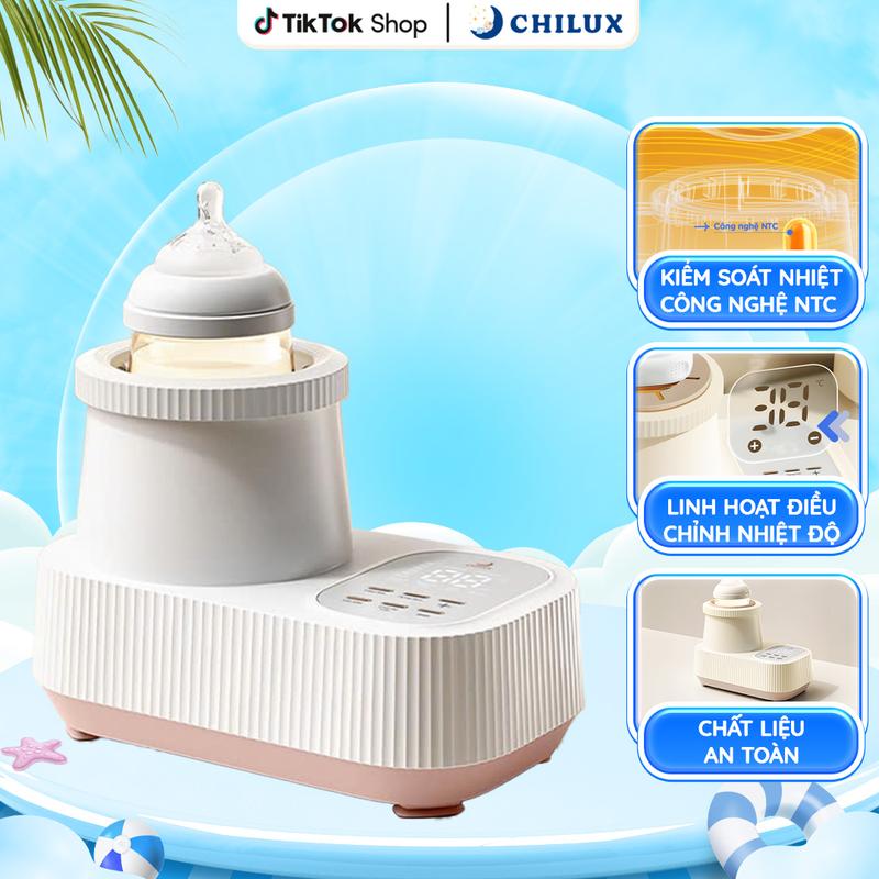 Máy lắc và giữ ấm sữa Chilux H7 - 3in1 hâm sữa lắc sữa giữ ấm 24h cho bé
