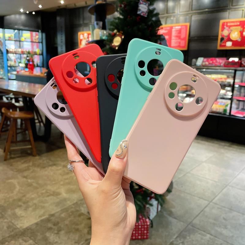 Product Introduction of Suitable for Mate60 Fine Hole Frosted TPU Straight Nova12 Protective Case Huawei Pura70 Silicone Phone Case Cellphone Protector Protection Smartphone 2