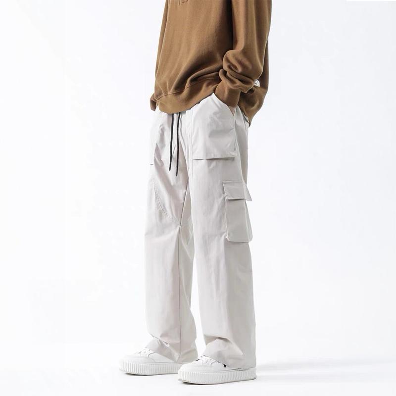 Quần baggy nam túi hộp màu trắng trơn không rách chất kaki cao cấp co dãn 4 chiều, quần baggy thể thao nam HAVADO B10 mẫu mới Sport Menswear Pants Có Túi Lưng Cao