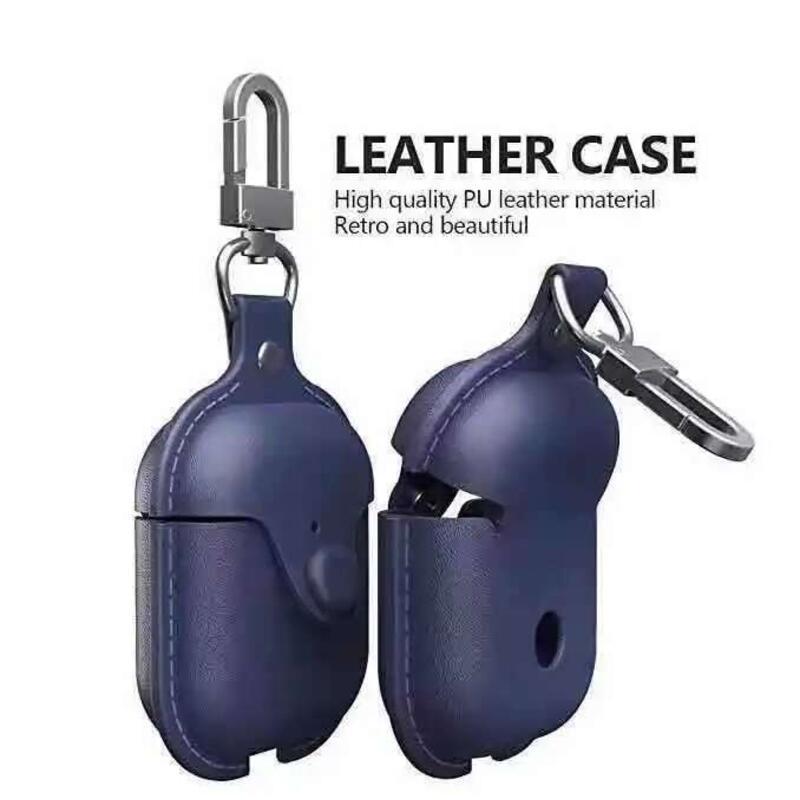 Product Introduction of PU Leather Bluetooth Earphone Case Protective Cover for  1 2 3 Cases Charging Box with Hooks 22