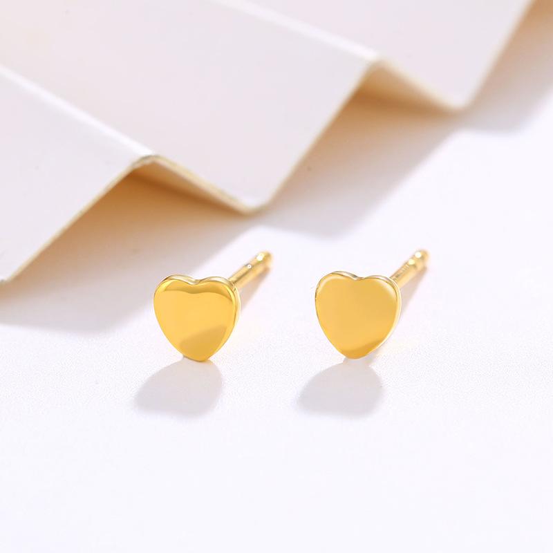 Bông Tai Hình Trái Tim, Thời Trang, Đơn Giản Và Nhỏ Gọn 1
