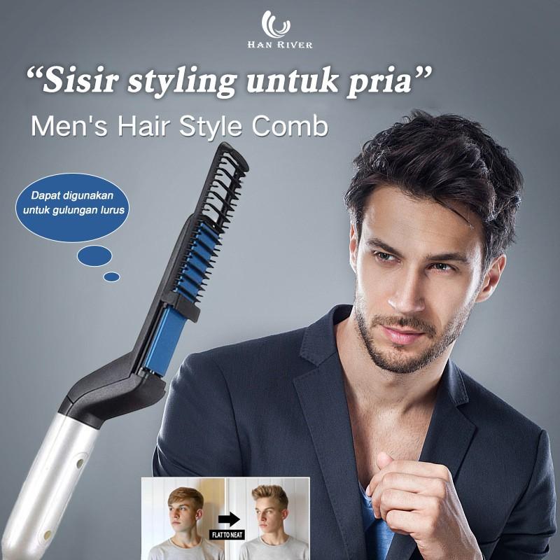 SISIR PELURUS RAMBUT PRIA - CATOK MAGIC 3IN1 - MEN STYLER CURLING IRON - VOLUMEZE FLATTEN SIDE Multifungsi Cepat Aman 0