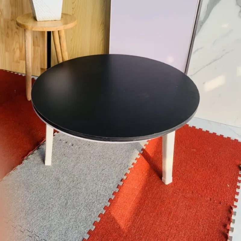 Bàn Bệt Tròn Chân Nhựa Gấp Gọn, Bàn Trà Gỗ MDF - Bàn Trà Sofa Tiện Lợi Giá Rẻ Nhiều Màu Lựa Chọn 6