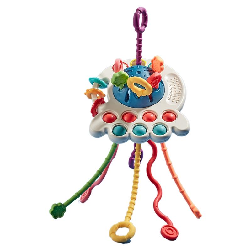 YONG Pull String Rattle Toy for Baby Infant Toys Handshake Teether ...