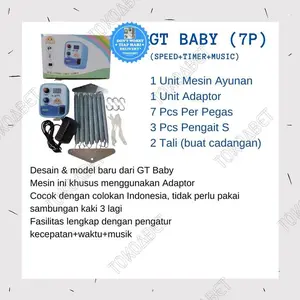 Perlengkapan bayi gendongan ayunan bayi mesin ayunan Merk GT BABY lengkap PER 7 TOKOABET - GT BABY 7PER+ADAPTOR