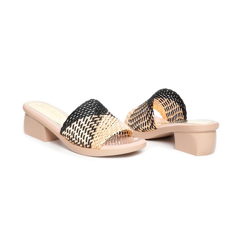 Dép Nữ Đế PU Kem Siêu Nhẹ Cao 5cm Hanatabi Quai Lưới Bigsize (35-42) Mã HNDE5F1102 4