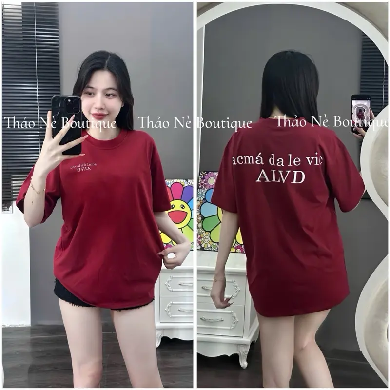 ÁO THUN UNISEX FORM RỘNG IN ALVD-2 MẶT COTTON, ÁO THUN UNISEX NỮ, ÁO THUN UNISEX NAM.
