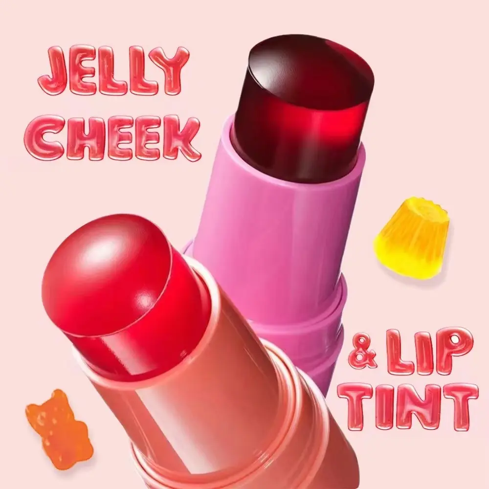 HERORANGE Jelly powder blusher Stick Cosmetic and Lip Brightening Makeup