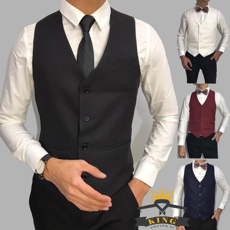 Áo Gile nam cao cấp Ghile KING 4 nút chất vải tây công sở cao cấp thiết kế sang trọng lịch lãm style Hàn Quốc Z10