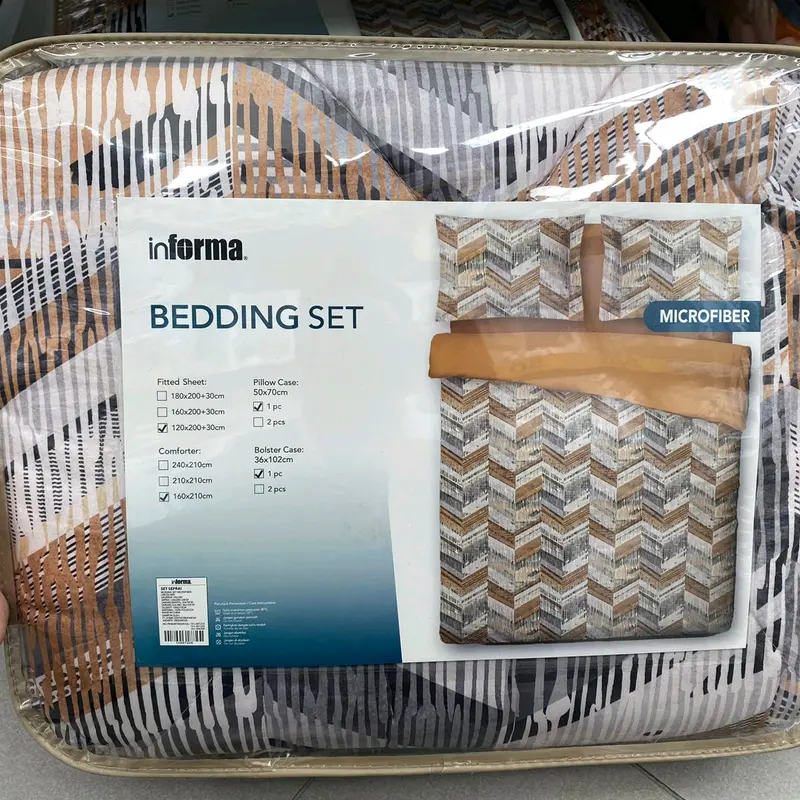Bedding set Informa Microfiber (lengkap dg bedcover) 4