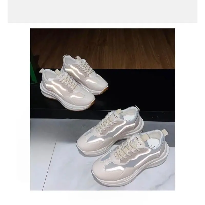 SEPATU SNEAKERS WANITA W015 SEPATUDOTCOM Sneaker Fashion Casual Shoes Cocok Segala Macam Acara Dan Olahraga Tersedia Dua Warna Biru Dan Cream 8